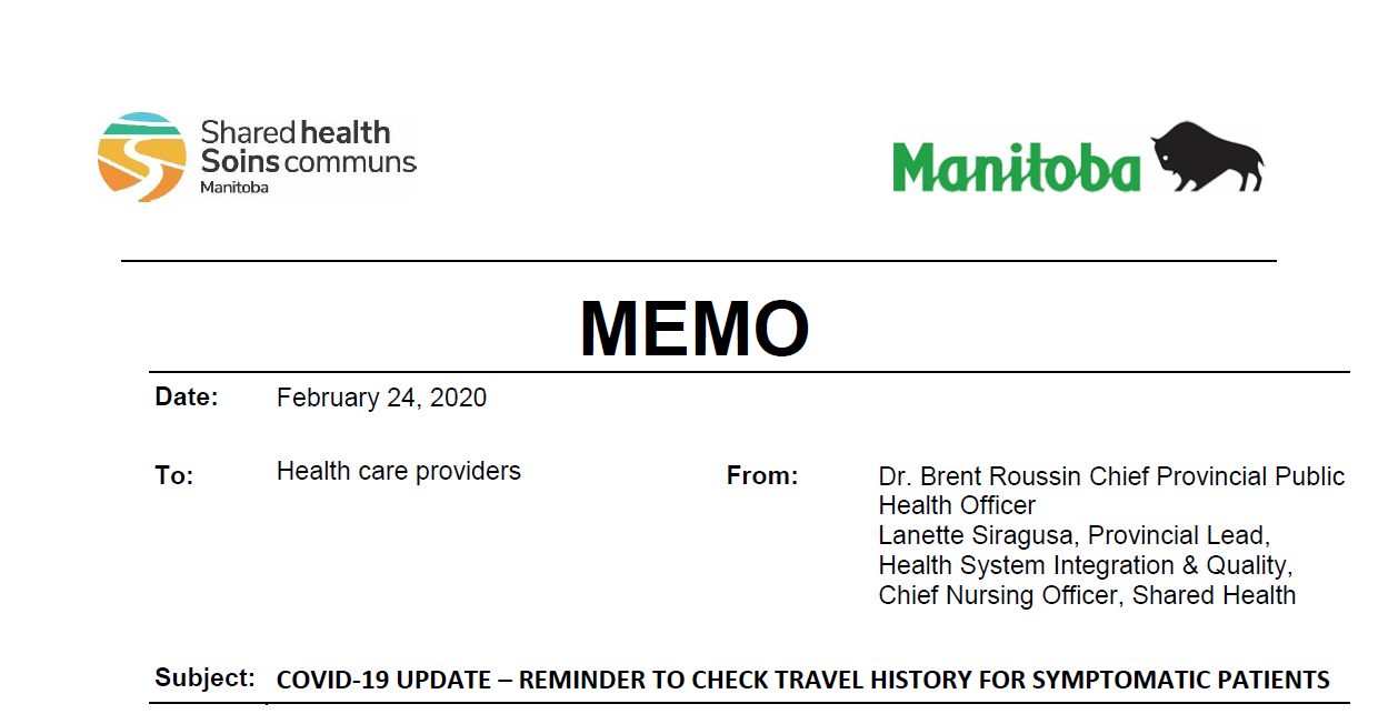 You are currently viewing COVID-19 Feb. 24/2020 Update For All Health Care Workers