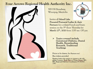 Read more about the article Postponed Until Further Notice: Four Arrows Regional Health Authority Inc. Prenatal Lunch and Learn