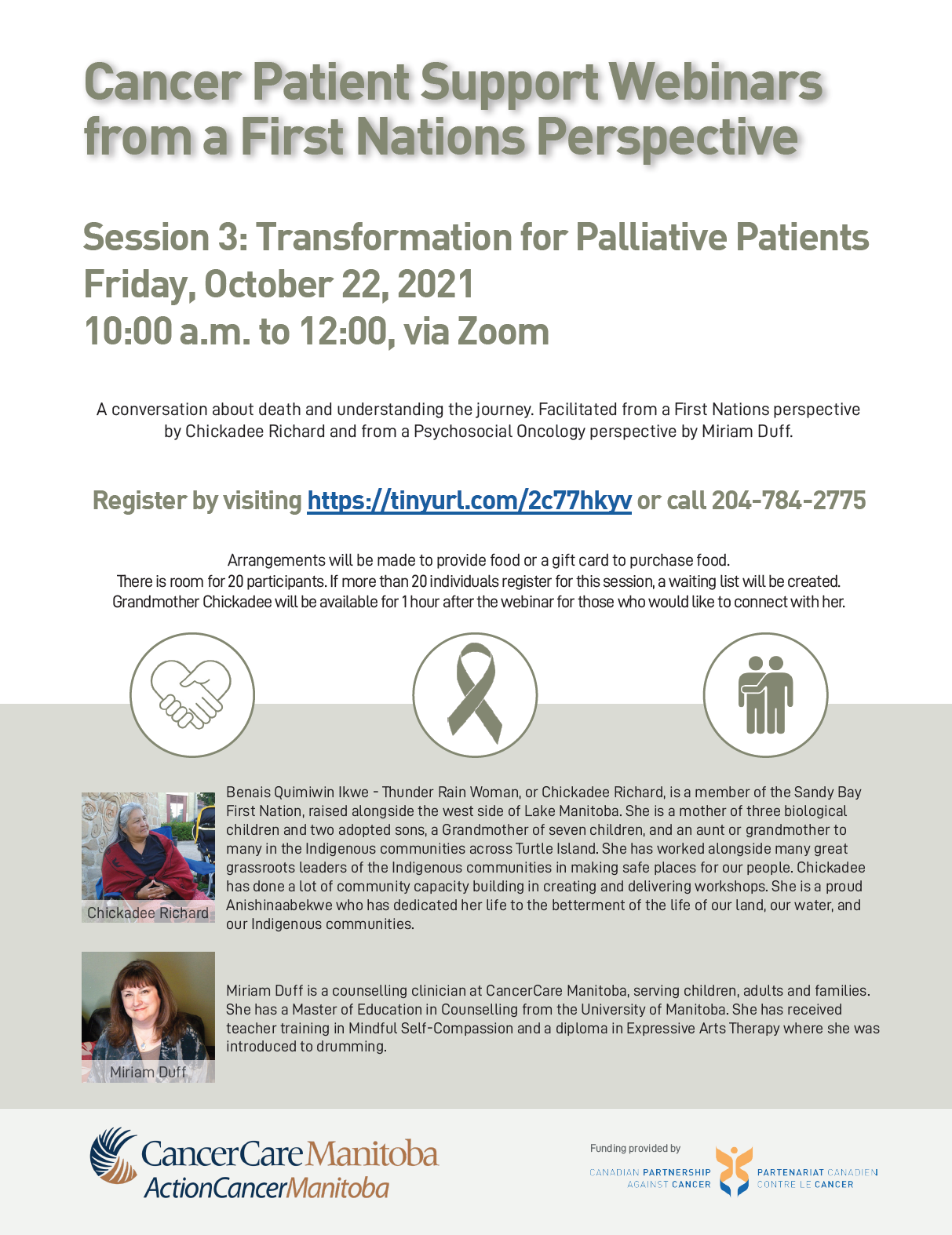 You are currently viewing Cancer Patient Support Webinars from a First Nations Perspective – Session 3: Transformation for Palliative Patients