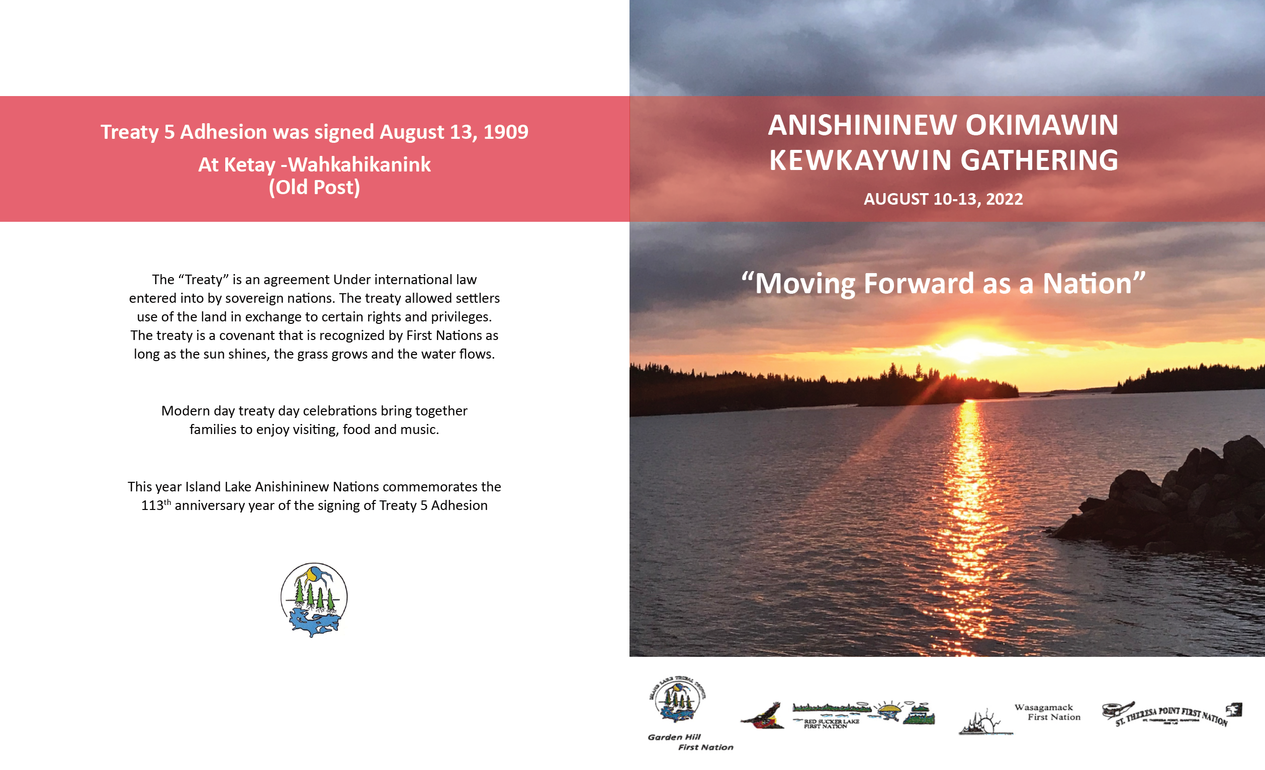 You are currently viewing ANISHININEW OKIMAWIN KEWKAYWIN GATHERING AUGUST 10-13, 2022