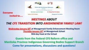 Read more about the article Meetings About<br>Child Family Services (CFS) Transition into Anishininew Family Law