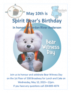 Read more about the article Join Us To Honour and Celebrate Spirit Bear’s Birthday