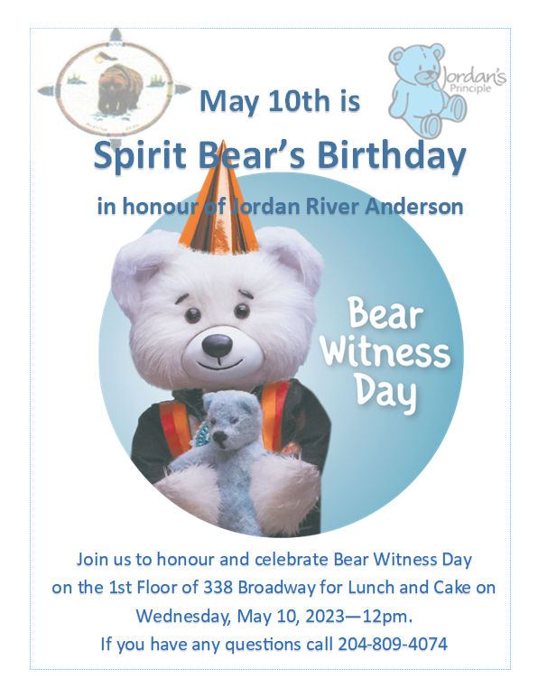 You are currently viewing Join Us To Honour and Celebrate Spirit Bear’s Birthday