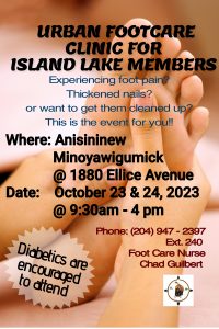 Read more about the article Urban Footcare Clinic for Island Lake Members