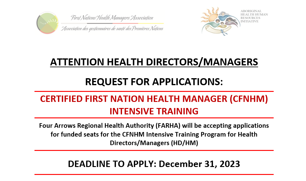 You are currently viewing Do you want to become a Certified First Nations Health Manager (CFNHM)?